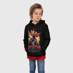 Толстовка-худи детская Stranger Things Demogorgon, цвет: 3D-красный — фото 2