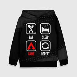 Детская толстовка Eat, Sleep, Apex Legends, Repeat