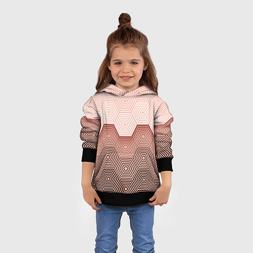 Детская толстовка Hexagon Minimal / 3D-Черный – фото 4