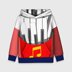 Детская толстовка Клавиши фортепиано как картошка фри