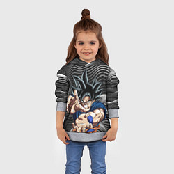 Толстовка-худи детская Сон Гоку-Шар Дракона, цвет: 3D-меланж — фото 2