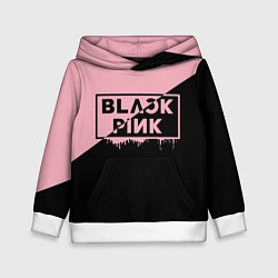 Толстовка-худи детская BLACKPINK BIG LOGO, цвет: 3D-белый