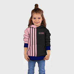 Толстовка-худи детская BLACKPINK HALF BLACK-PINK MINI LOGO, цвет: 3D-синий — фото 2