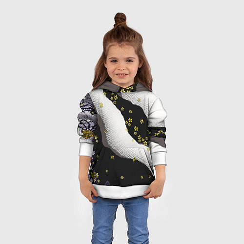 Детская толстовка JAPAN PATTERN / 3D-Белый – фото 4