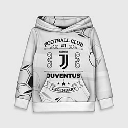 Толстовка-худи детская Juventus Football Club Number 1 Legendary, цвет: 3D-белый