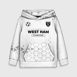 Детская толстовка West Ham Champions Униформа