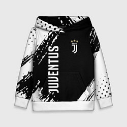 Толстовка-худи детская Fc juventus фс ювентус, цвет: 3D-белый