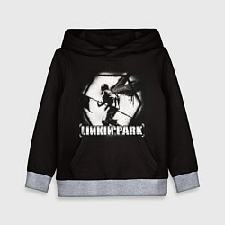 Толстовка-худи детская Linkin Park рисунок баллончиком, цвет: 3D-меланж