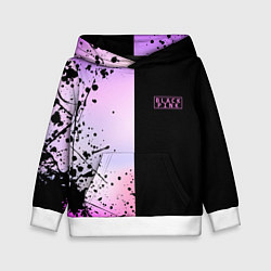 Толстовка-худи детская BLACKPINK HALF COLORS, цвет: 3D-белый