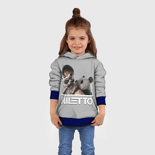 Детская толстовка Нилетто - Криолит / 3D-Синий – фото 4