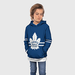 Толстовка-худи детская Торонто Мейпл Лифс Форма, цвет: 3D-белый — фото 2