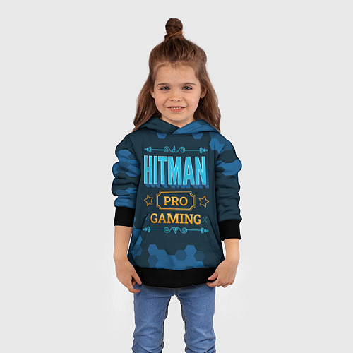 Детская толстовка Игра Hitman: PRO Gaming / 3D-Черный – фото 4