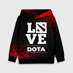 Толстовка-худи детская Dota Love Классика, цвет: 3D-черный