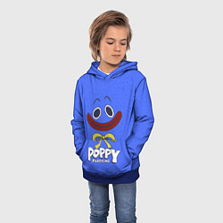Толстовка-худи детская Poppy Playtime Huggy Wuggy, цвет: 3D-синий — фото 2