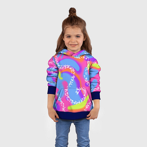 Детская толстовка Барби и Кен паттерн костюм / 3D-Синий – фото 4