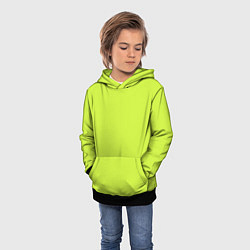 Толстовка-худи детская Зеленый неон из фильма Барби, цвет: 3D-черный — фото 2