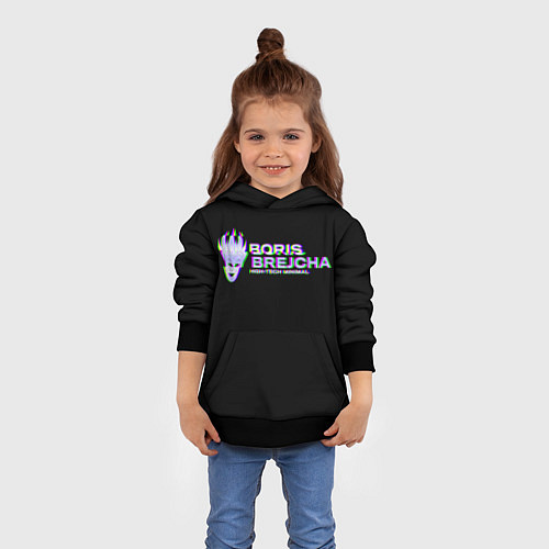 Детская толстовка Borij Brejcha Glitch / 3D-Черный – фото 4