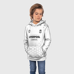 Толстовка-худи детская Liverpool Champions Униформа, цвет: 3D-белый — фото 2