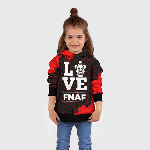 Детская толстовка FNAF Love Классика / 3D-Черный – фото 4