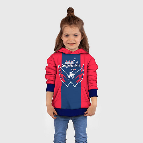 Детская толстовка Вашингтон КэпиталзWashington Capitals / 3D-Синий – фото 4