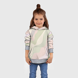 Толстовка-худи детская Произвольные цветные полосы colored stripes, цвет: 3D-меланж — фото 2