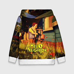Детская толстовка Hello Neighbor Привет сосед Сосед поливает