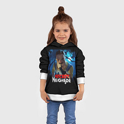 Толстовка-худи детская Secret Neighbor, цвет: 3D-белый — фото 2
