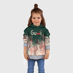 Толстовка-худи детская Gucci - огонь, цвет: 3D-меланж — фото 2