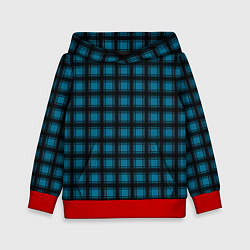 Детская толстовка Black and blue plaid