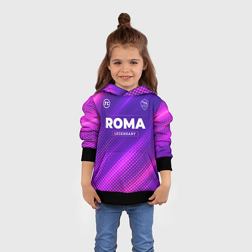 Детская толстовка Roma Legendary Sport Grunge / 3D-Черный – фото 4