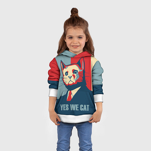 Детская толстовка YES WE CAN T / 3D-Белый – фото 4