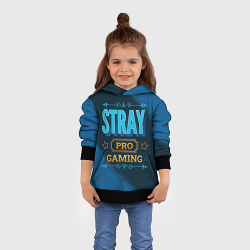 Детская толстовка Игра Stray: pro gaming / 3D-Черный – фото 4