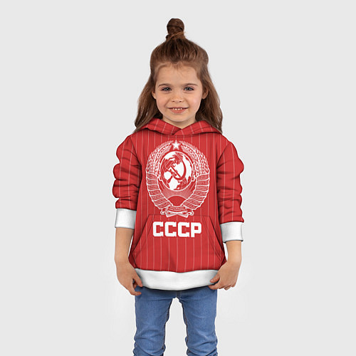 Детская толстовка Герб СССР Советский союз / 3D-Белый – фото 4