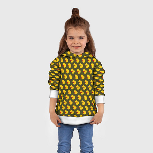 Детская толстовка Ути Коричнево-зелёный / 3D-Белый – фото 4