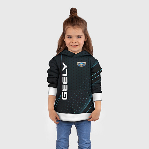 Детская толстовка Geely Абстракция / 3D-Белый – фото 4