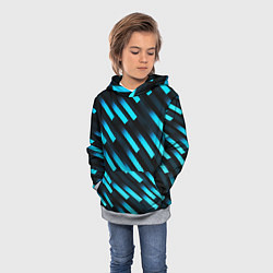 Толстовка-худи детская Bandpass flow, цвет: 3D-меланж — фото 2