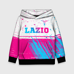 Детская толстовка Lazio neon gradient style: символ сверху