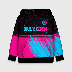 Детская толстовка Bayern - neon gradient: символ сверху