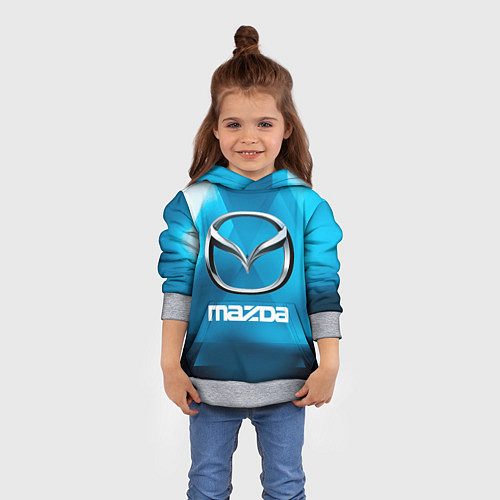 Детская толстовка Mazda - sport - абстракция / 3D-Меланж – фото 4