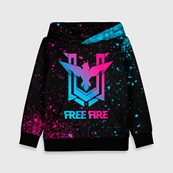 Детская толстовка Free Fire - neon gradient