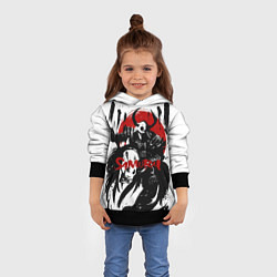 Толстовка-худи детская Самурай На Лошади, цвет: 3D-черный — фото 2