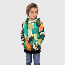 Толстовка-худи детская Multicoloured camouflage, цвет: 3D-черный — фото 2