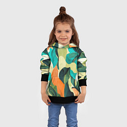 Толстовка-худи детская Multicoloured camouflage, цвет: 3D-черный — фото 2