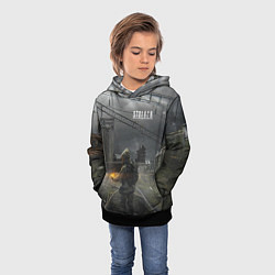 Толстовка-худи детская STALKER Одиночка Идёт Во Время Шторма, цвет: 3D-черный — фото 2