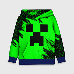 Толстовка-худи детская Minecraft squares, цвет: 3D-синий