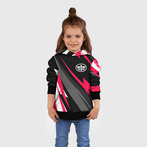 Детская толстовка FAW fast lines / 3D-Черный – фото 4