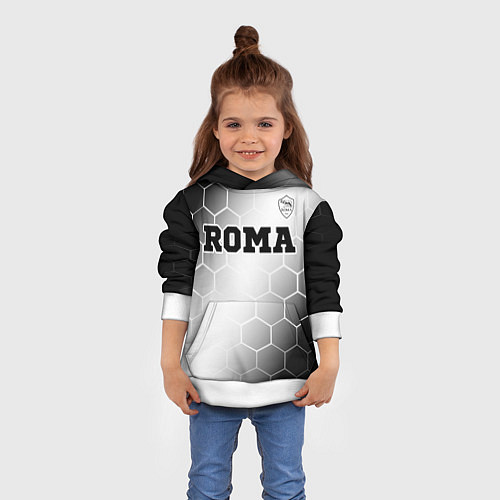 Детская толстовка Roma sport на светлом фоне: символ сверху / 3D-Белый – фото 4