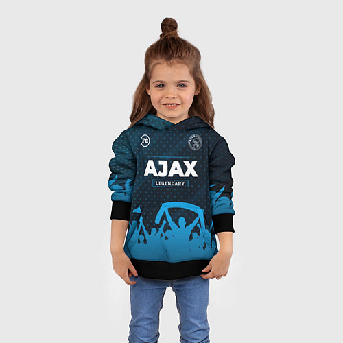 Детская толстовка Ajax legendary форма фанатов / 3D-Черный – фото 4