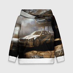 Толстовка-худи детская Nfs most wanted bmw, цвет: 3D-белый