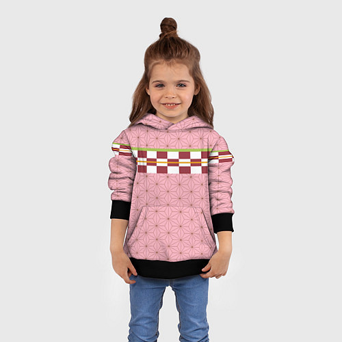 Детская толстовка Кимоно Незуко / 3D-Черный – фото 4